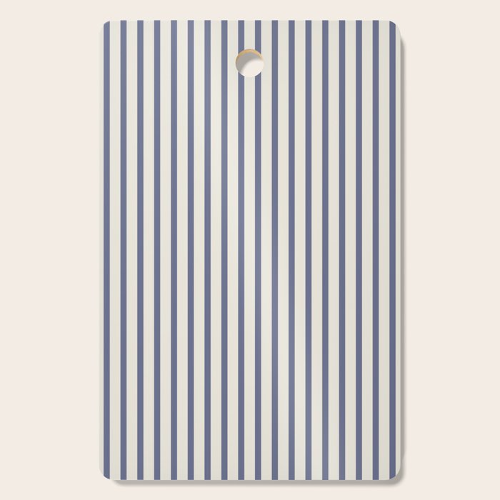 Blue And Cream Striped Cutting Board Gallery Image 1