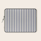 Blue And Cream Striped Laptop Sleeve Gallery Image 1