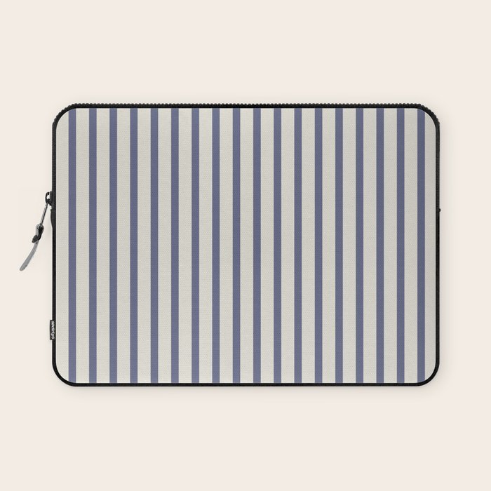 Blue And Cream Striped Laptop Sleeve Gallery Image 1