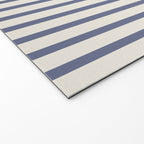 Blue And Cream Striped Welcome Mat Gallery Image 2