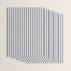 Blue And Cream Striped Wrapping Paper Gallery Image 3