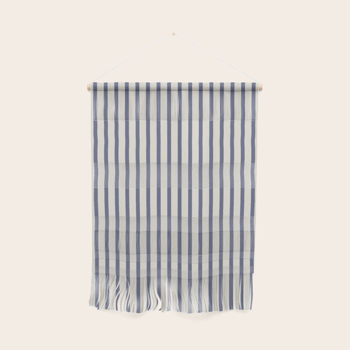 Blue And Cream Striped Wall Hanging Gallery Image 1