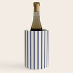 Blue And Cream Striped Wine Chiller Gallery Image 3