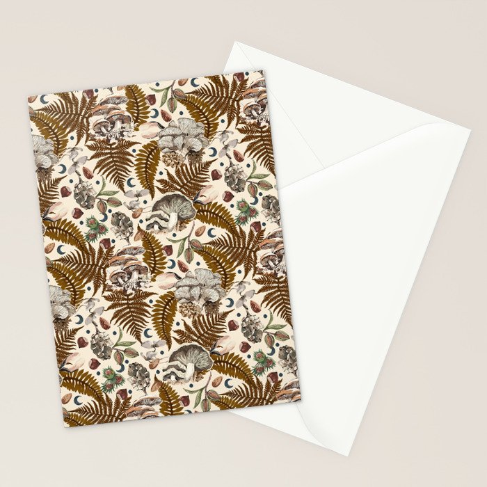 Mushrooms in moon forest A Stationery Card Gallery Image 2
