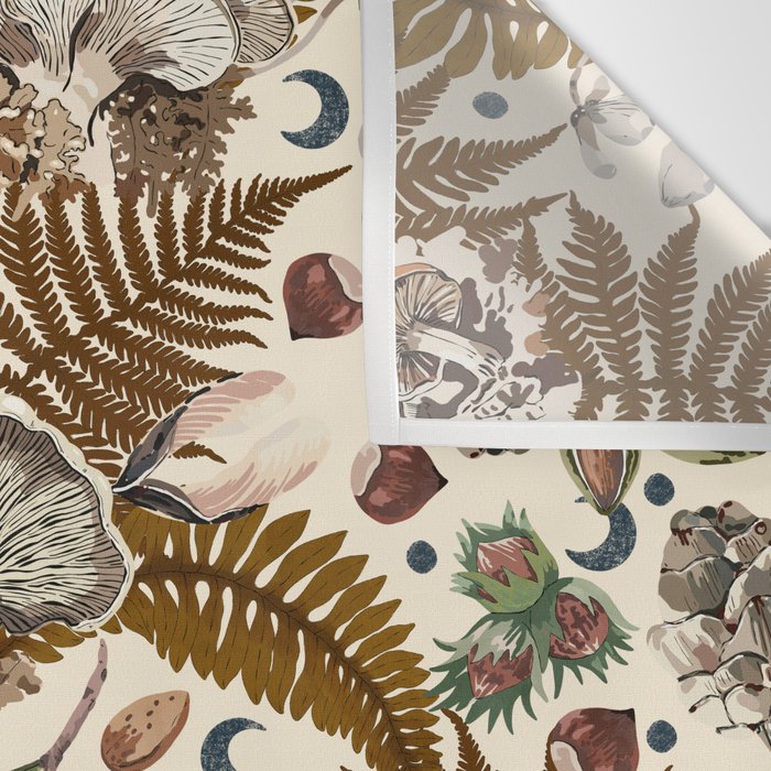 Mushrooms in moon forest A Wall Tapestry Gallery Image 3