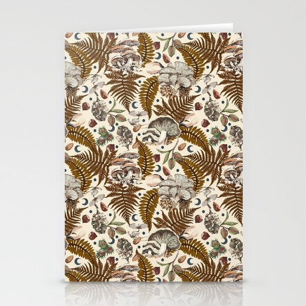 Mushrooms in moon forest A Stationery Card Gallery Image 2