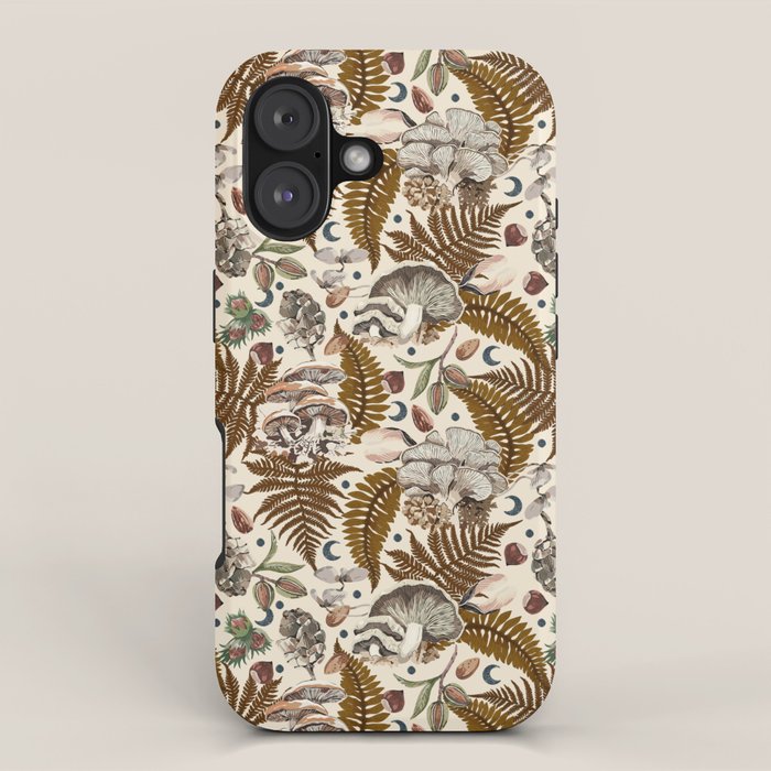 Mushrooms in moon forest A iPhone Case Gallery Image 1