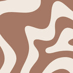 Retro Liquid Swirl Abstract Inspired by PANTONE 17 1230 Color of the Year Mocha Mousse Coffee Mug Gallery Image 2