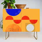 Mid-century shapes abstract no7 Credenza Gallery Image 1