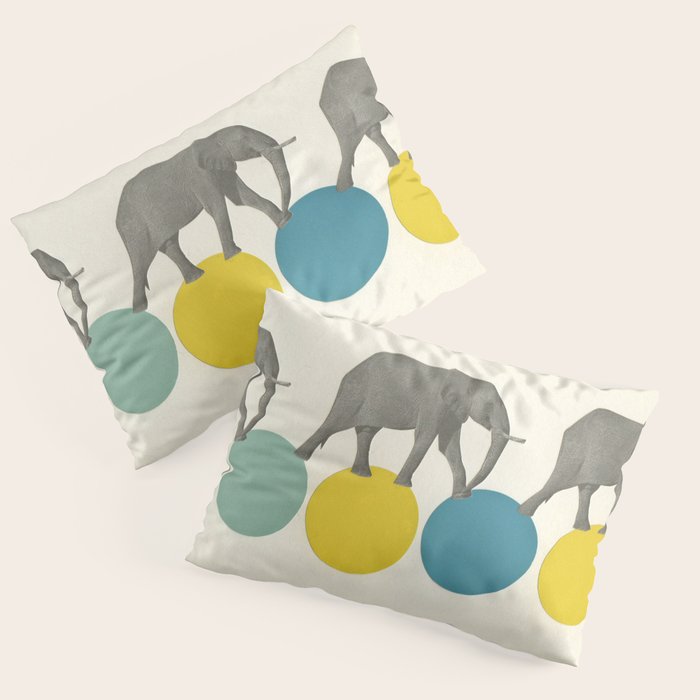Travelling Elephants Pillow Sham Gallery Image 1