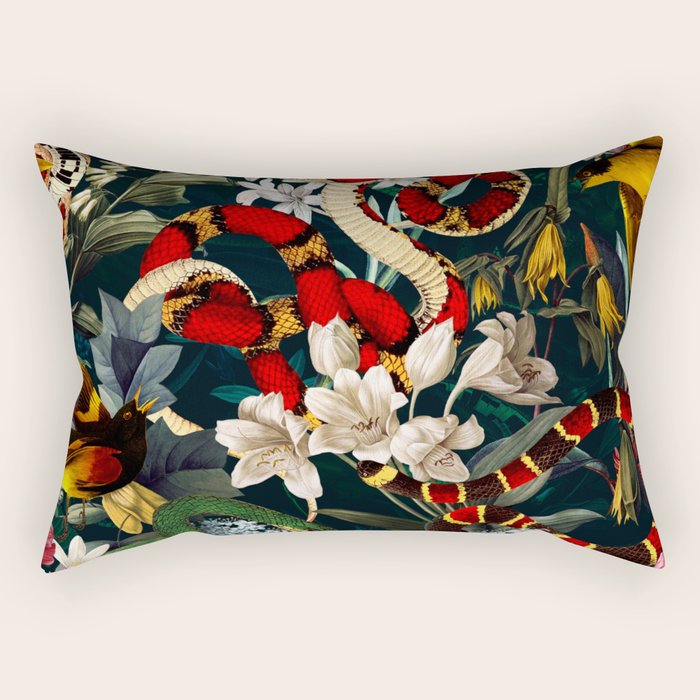 Birds and Snakes II Rectangular Pillow Gallery Image 2