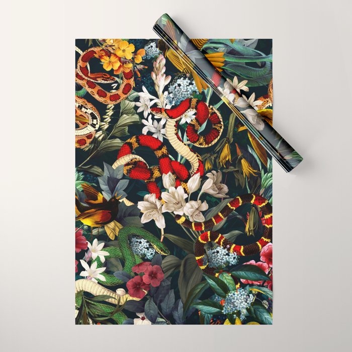 Birds and Snakes II Wrapping Paper Gallery Image 1