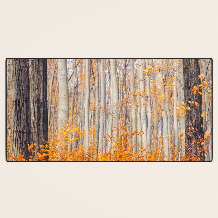 orange autumn Desk Mat Gallery Image 3