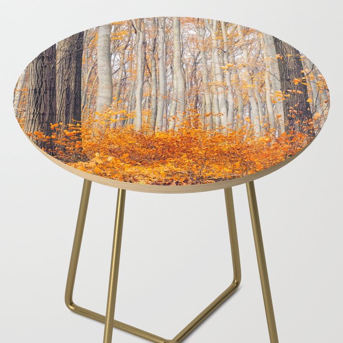 orange autumn Side Table Gallery Image 2