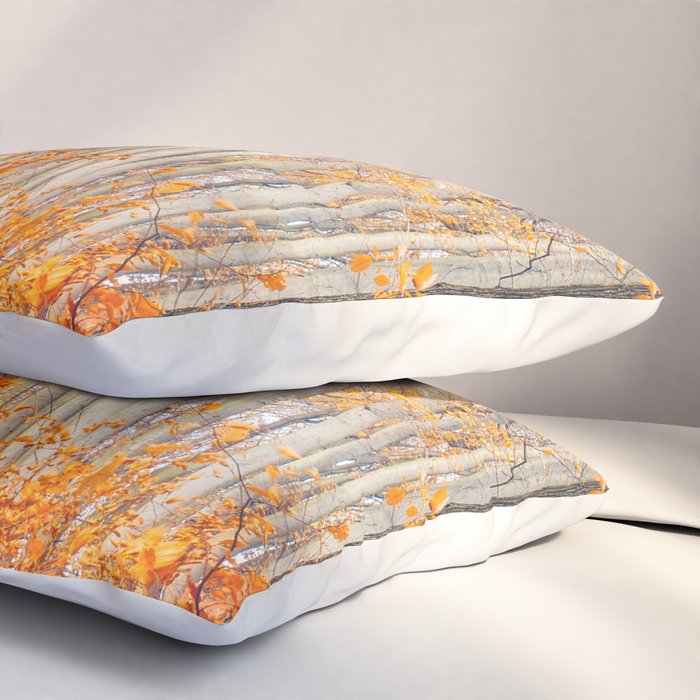 orange autumn Pillow Sham Gallery Image 3