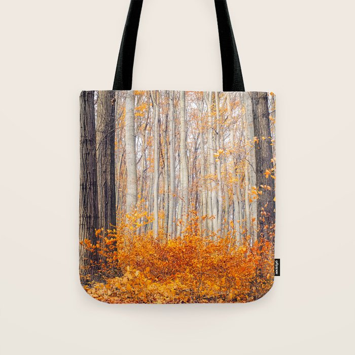 orange autumn Tote Bag Gallery Image 1