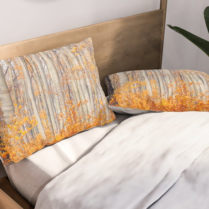orange autumn Pillow Sham Gallery Image 2