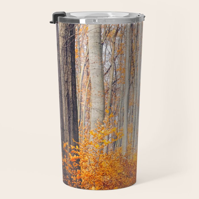 orange autumn Travel Mug Gallery Image 3