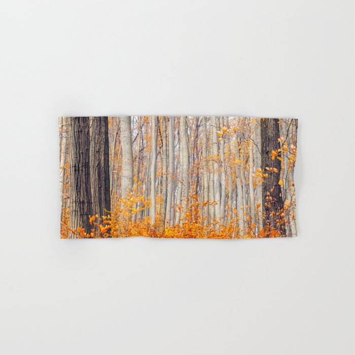 orange autumn Bath Towel Gallery Image 1