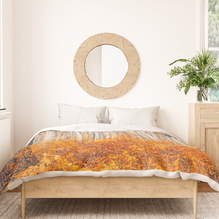 orange autumn Duvet Cover Gallery Image 3