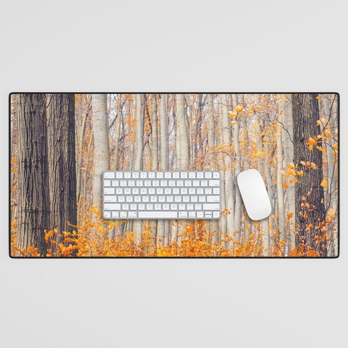 orange autumn Desk Mat Gallery Image 1