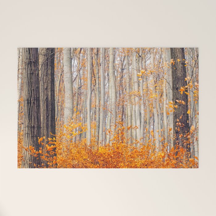 orange autumn Welcome Mat Gallery Image 1