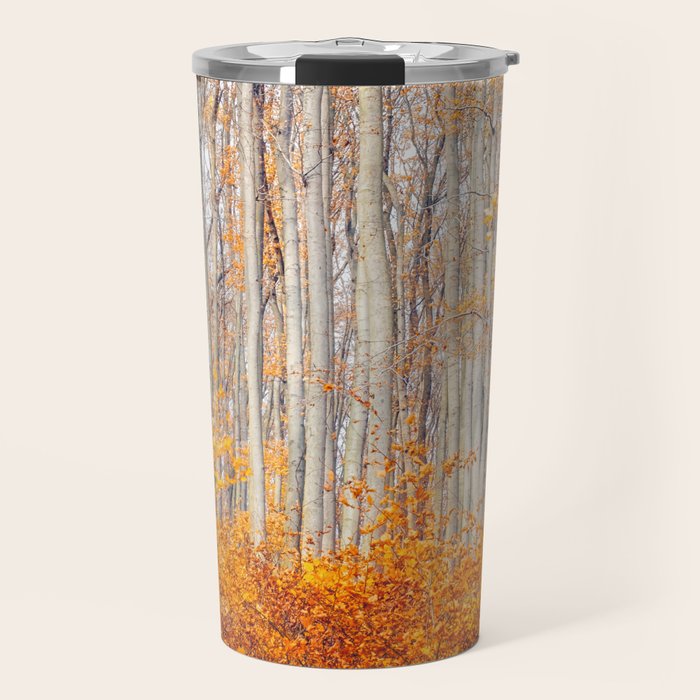 orange autumn Travel Mug Gallery Image 1