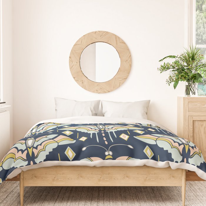 La Maison des Papillons - Midnight Duvet Cover Gallery Image 3