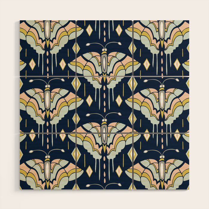 La Maison des Papillons - Midnight Wood Wall Art Gallery Image 1