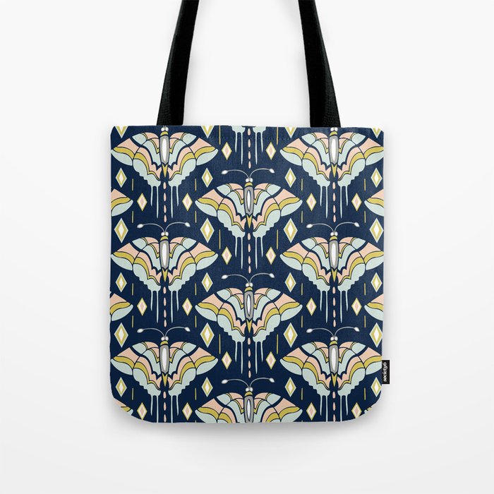 La Maison des Papillons - Midnight Tote Bag Gallery Image 1