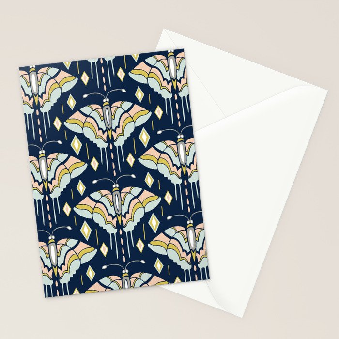 La Maison des Papillons - Midnight Stationery Card Gallery Image 2