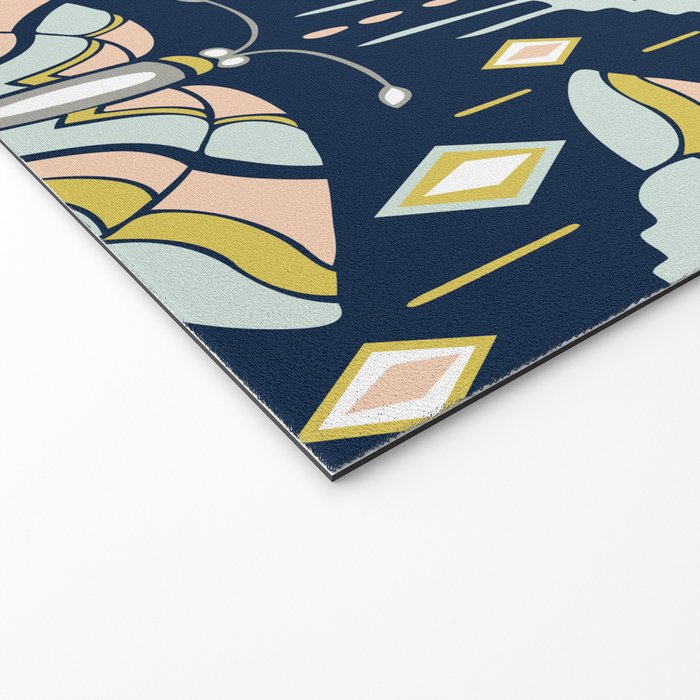 La Maison des Papillons - Midnight Welcome Mat Gallery Image 2