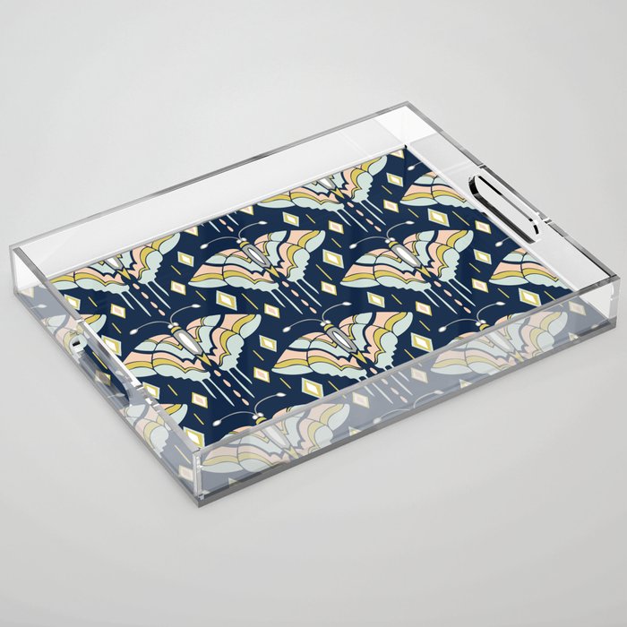 La Maison des Papillons - Midnight Acrylic Tray Gallery Image 1