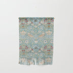 William Morris Strawberry Thief Aqua Blue Turquoise Wall Hanging Gallery Image 1