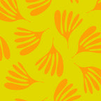 Bright Yellow and Orange Wispy Leaves Contemporary Pattern Coffee Mug Gallery Image 2