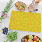 Bright Yellow and Orange Wispy Leaves Contemporary Pattern Cutting Board Gallery Image 2