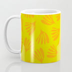 Bright Yellow and Orange Wispy Leaves Contemporary Pattern Coffee Mug Gallery Image 3