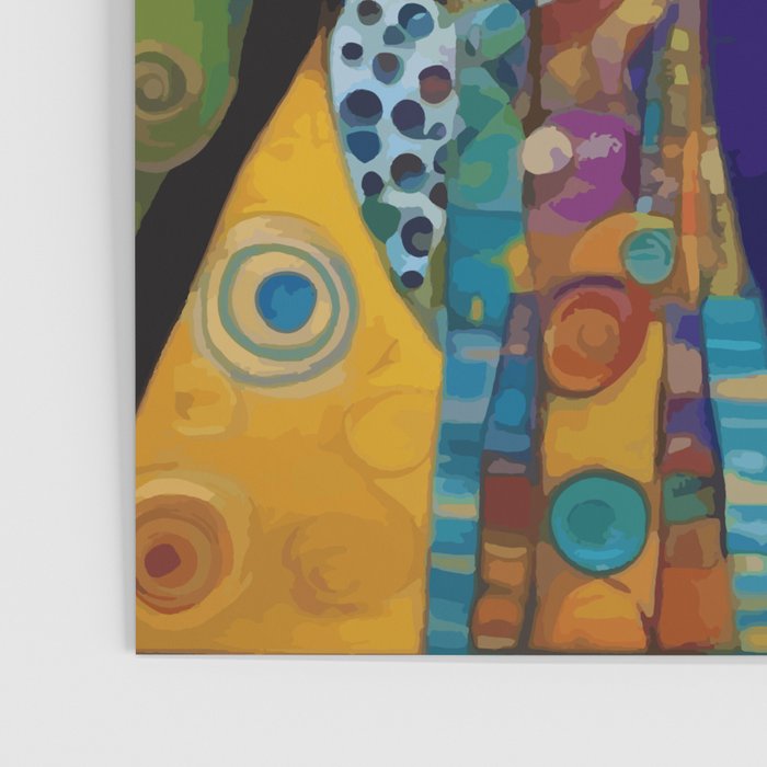 Gustav Klimt Dog with Colorful Scarf Poster Gallery Image 3
