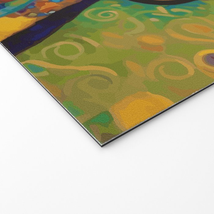 Gustav Klimt Dog with Colorful Scarf Welcome Mat Gallery Image 2