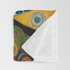 Gustav Klimt Dog with Colorful Scarf Throw Blanket Gallery Image 3