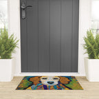 Gustav Klimt Dog with Colorful Scarf Welcome Mat Gallery Image 3