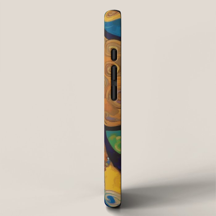 Gustav Klimt Dog with Colorful Scarf iPhone Case Gallery Image 2