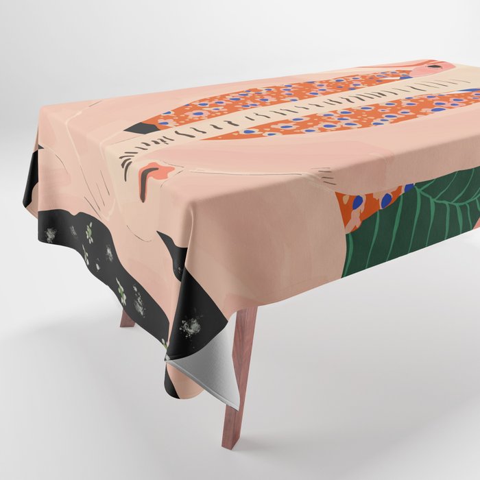 Yoga Meditating Elephant Tablecloth Gallery Image 1
