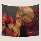 Coquette x botanical poppy flower photograph Wall Tapestry Gallery Image 4