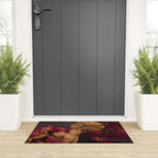 Coquette x botanical poppy flower photograph Welcome Mat Gallery Image 3
