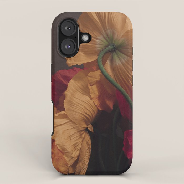 Coquette x botanical poppy flower photograph iPhone Case Gallery Image 1