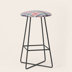 Vibrant Plaid Fusion B Stool Gallery Image 1