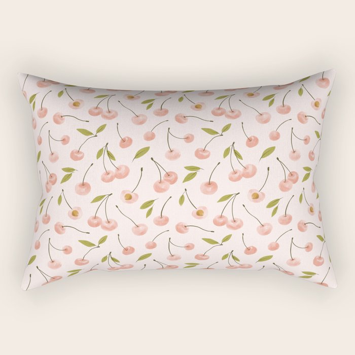 Pink cherry Rectangular Pillow Gallery Image 1