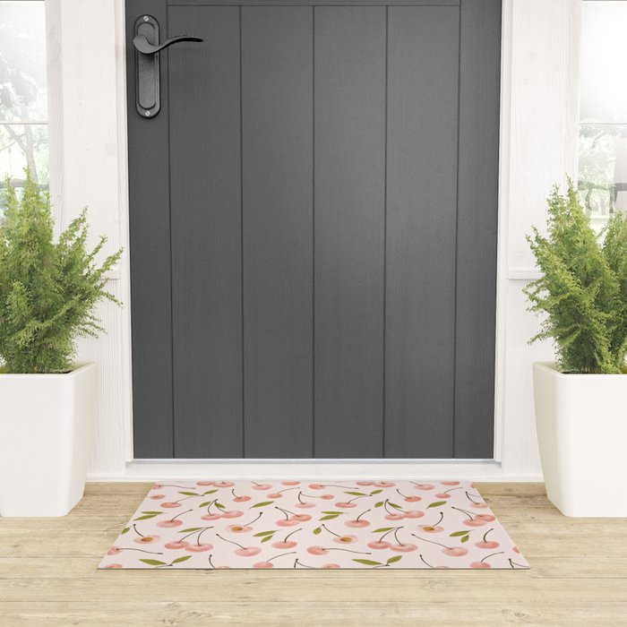 Pink cherry Welcome Mat Gallery Image 3
