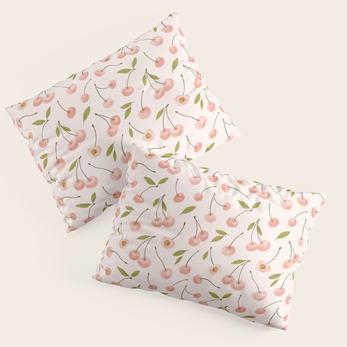 Pink cherry Pillow Sham Gallery Image 3